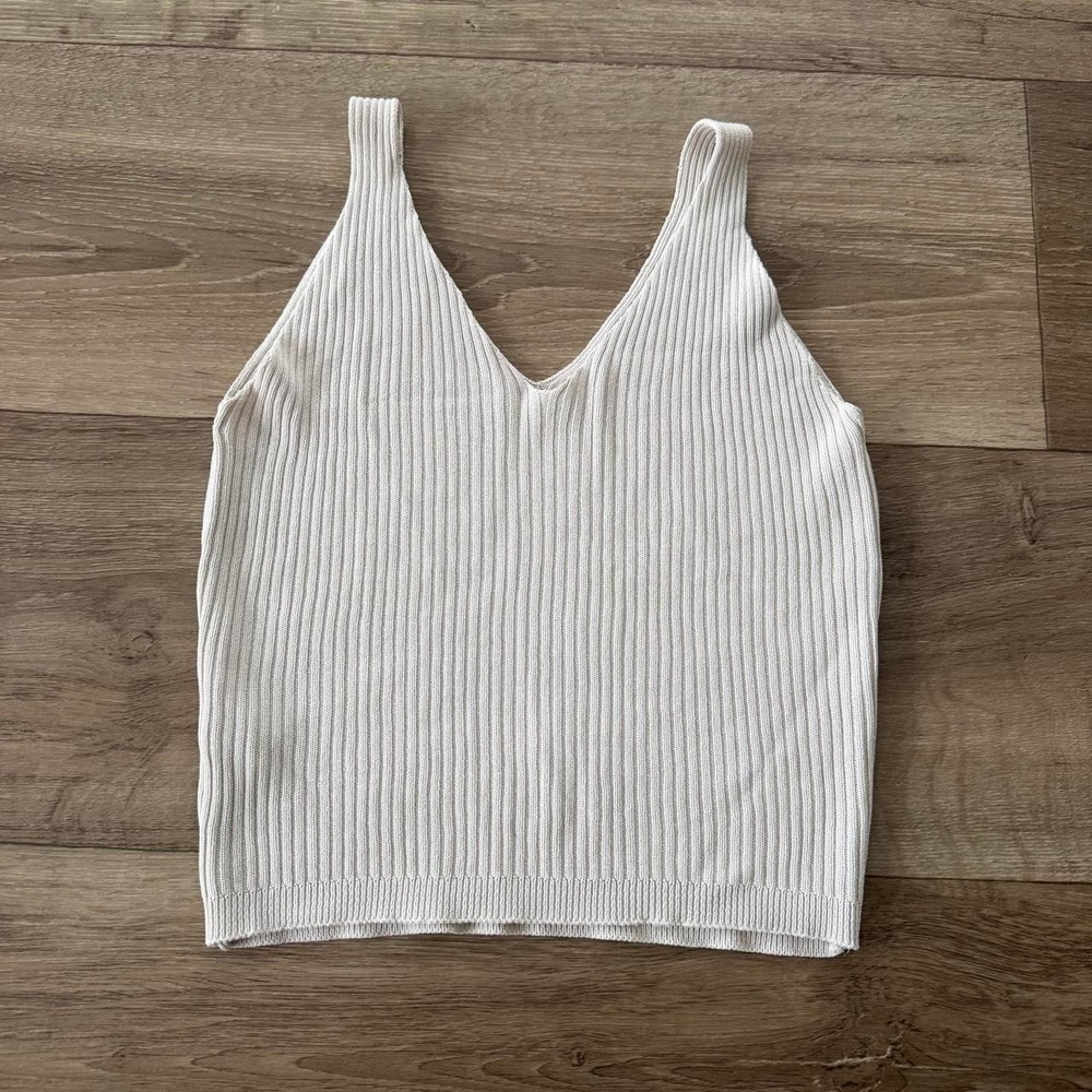 ribbed knit‎ tank top